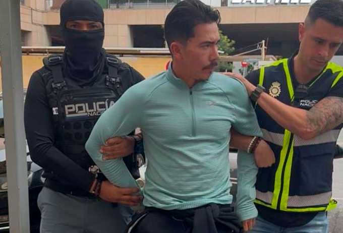 Wilmer Chavarria bị cảnh sát Tây Ban Nha bắt tại Malaga ngày 16/11. Ảnh: Primicias