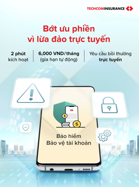 Techcombank hợp tác cùng Techcom Insurance giới thiệu bảo hiểm Bảo vệ tài khoản chỉ 6,000 VND/tháng - Ảnh 2.