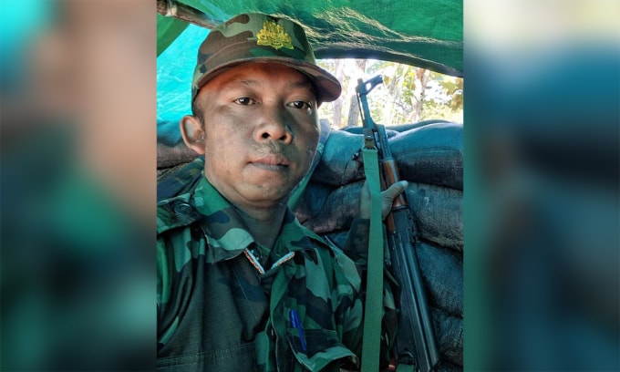 Lim Sameng tại công sự trong ảnh chụp công bố ngày 15/11. Ảnh: Fresh News Daily