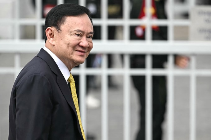 Cựu thủ tướng Thái Lan Thaksin Shinawatra tại Bangkok ngày 9/9. Ảnh: AFP