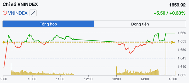 Thị trường chững lại, VN-Index giữ sắc xanh nhờ nhóm bất động sản và ngân hàng- Ảnh 1.