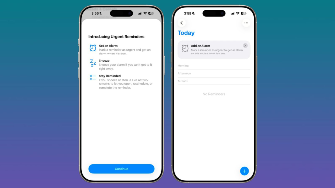 Giao diện báo thức mới. Ảnh: MacRumors