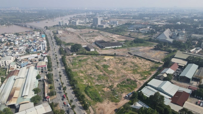 Khu đất dự kiến đấu giá cơ bản đã giải phóng mặt bằng xong. Ảnh: Phước Tuấn