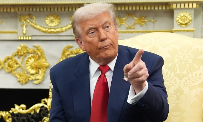 Tổng thống Mỹ Donald Trump tại Nhà Trắng ngày 18/11. Ảnh: AP