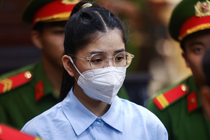 Bị cáo Hằng Du Mục tại tòa chiều nay. Ảnh: Quỳnh Trần