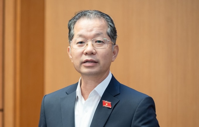 Chánh án Tòa án nhân dân Tối cao Nguyễn Văn Quảng phát biểu tại thảo luận tổ ngày 19/11. Ảnh: Đại biểu Nhân dân