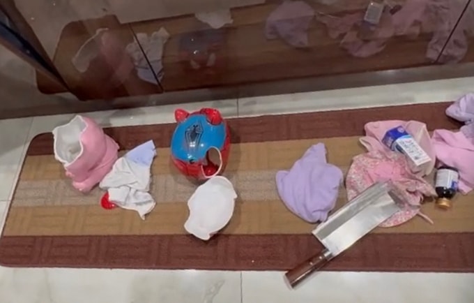 Hiện trường vụ trộm cắp. Ảnh: Công an cung cấp