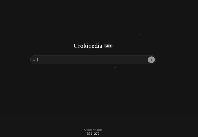 Giao diện trang chủ của Grokipedia. Ảnh: Grokipedia