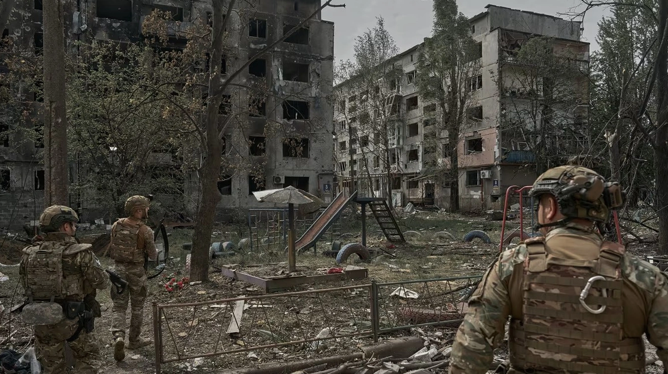 Thành phố Pokrovsk ghi nhận nhiều cuộc giao tranh dữ dội. (Ảnh: Getty)