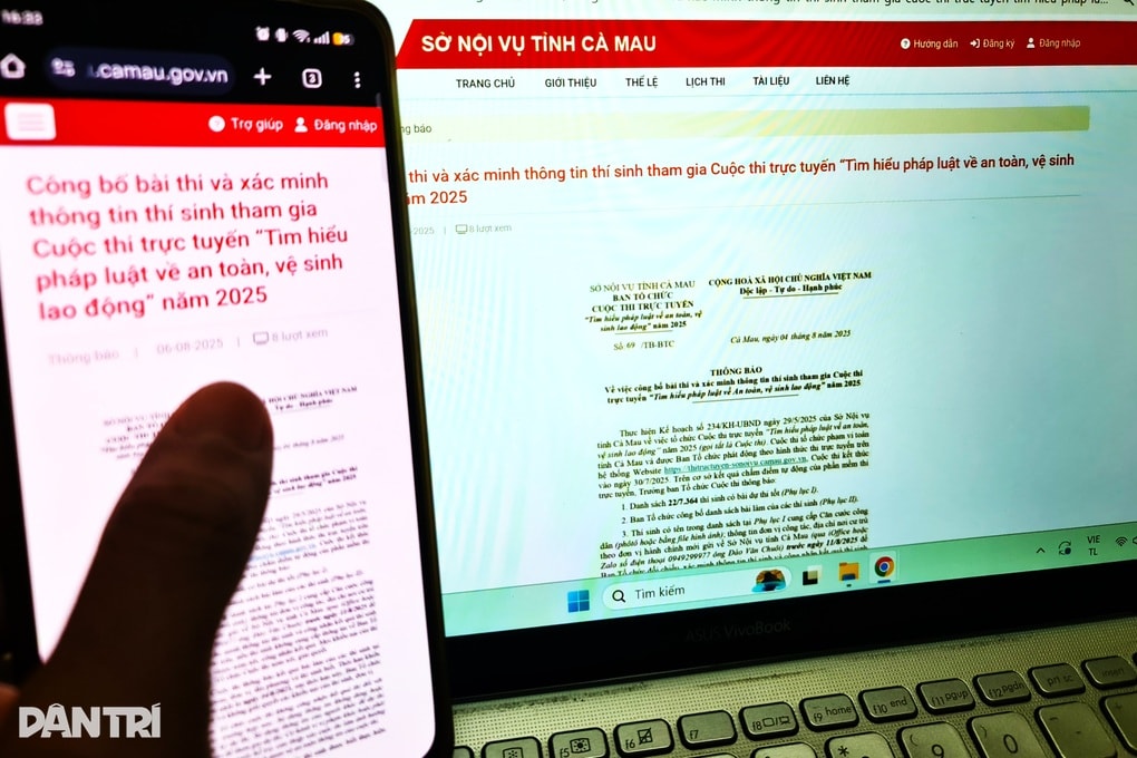 Hàng nghìn người thi trực tuyến tìm hiểu về an toàn, vệ sinh lao động - 1