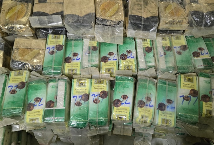 Số ma túy ngụy trang bị thu giữ. Ảnh: Công an cung cấp