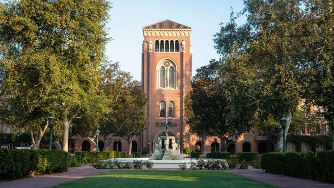 Khuôn viên Đại học Nam California. Ảnh: University of Southern California Fanpage