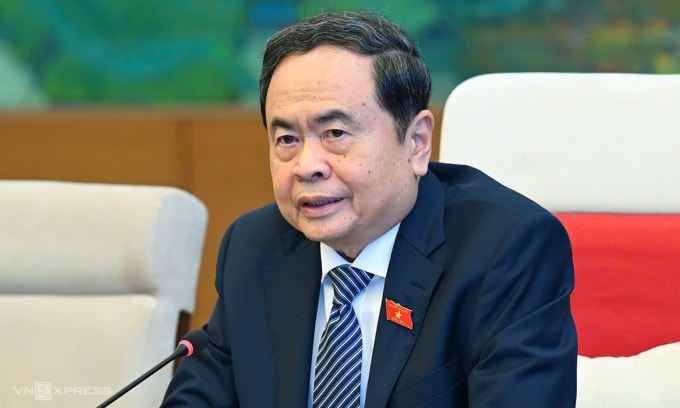 Chủ tịch Quốc hội Trần Thanh Mẫn trong cuộc hội đàm với Chủ tịch Quốc hội Hàn Quốc Woo Won Shik ngày 20/11. Ảnh: Giang Huy