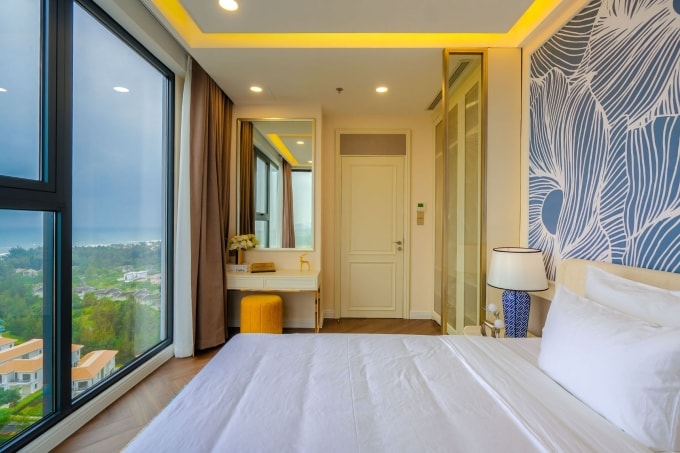 Tầm nhìn từ phòng ngủ căn hộ. Ảnh: CĐT