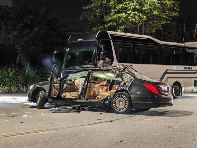 Hiện trường vụ tai nạn. Ảnh: Xuân Hoa