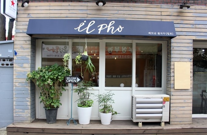 Quán phở il ở thủ đô Seoul, Hàn Quốc. Ảnh: il Phở