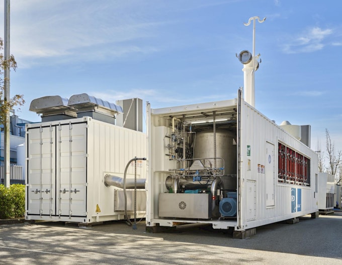 Một hệ thống pin nhiên liệu hydro của HDF Energy. Ảnh: HDF Energy