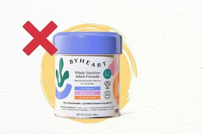 Sản phẩm sữa công thức ByHeart Whole Nutrition.Ảnh WHO cung cấp
