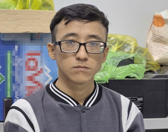 Dương Thành Lập tại cơ quan công an. Ảnh: Công an Cần Thơ