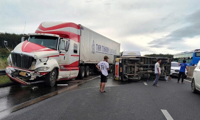 Hiện trường vụ tai nạn. Ảnh: Thái Hà