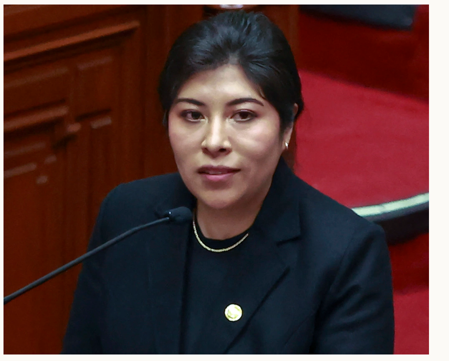 Bà Betssy Chavez tại quốc hội ở thủ đô Lima, Peru tháng 11/2022. Ảnh: Quốc hội Peru