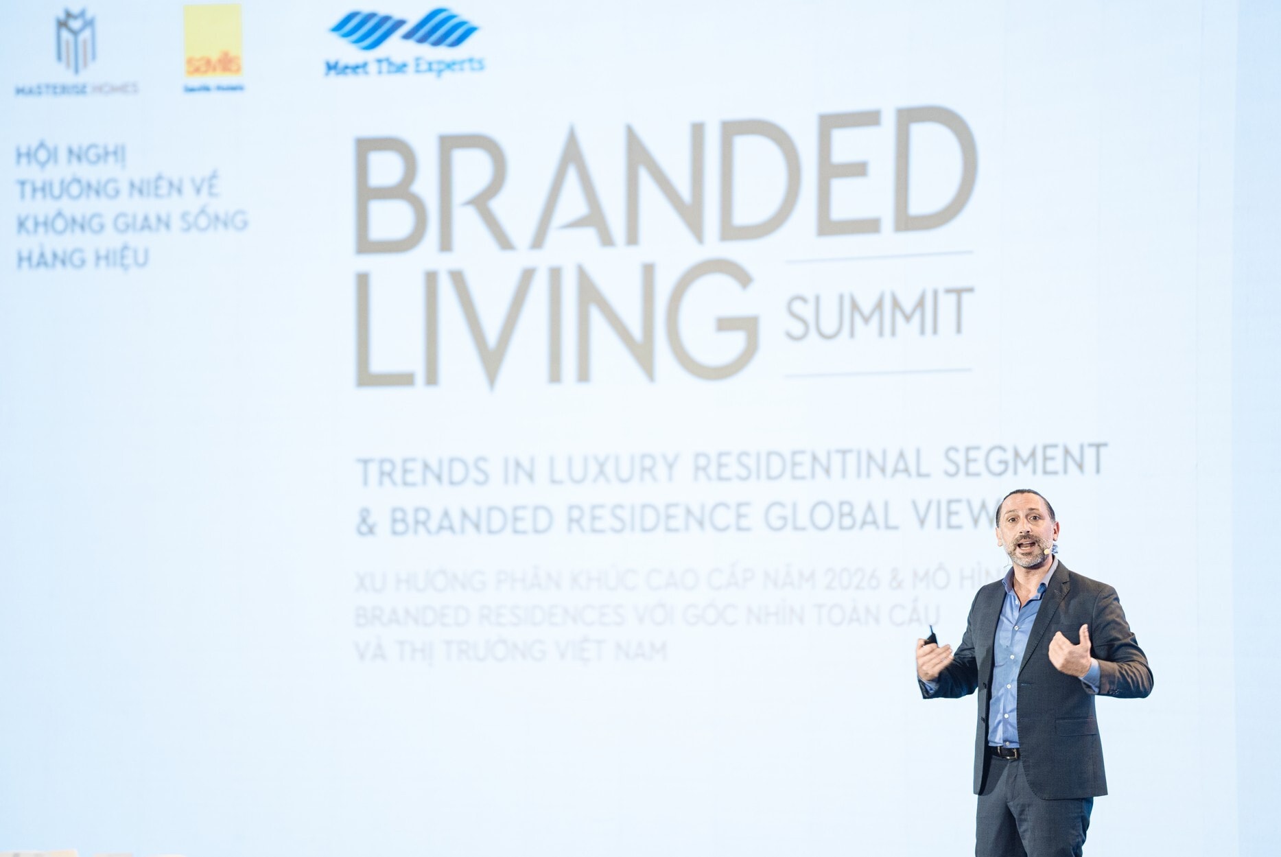 Ông Mauro Gasparotti, Giám đốc Cấp cao Savills Hotels Đông Nam Á, chia sẻ tại phiên thảo luận “Đón đầu phân khúc cao cấp – Xu hướng 2026”.