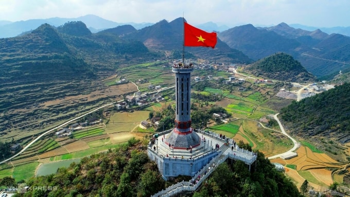Cột cờ Lũng Cú. Ảnh: Giang Huy