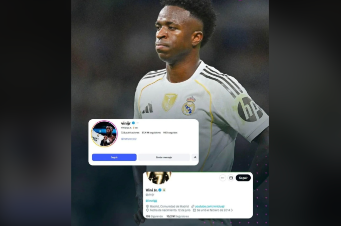Vinicius xóa thông tin về Real khỏi trang cá nhân. Ảnh: chụp màn hình