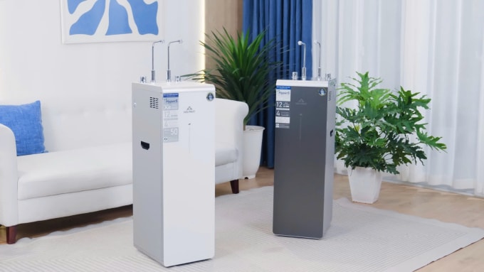Máy lọc nước Hòa Phát Hydrogen ion kiềm RO nóng lạnh HyperS HPA885. Ảnh: Hòa Phát