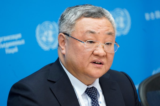 Đại sứ Trung Quốc tại Liên Hợp Quốc Fu Cong ở New York hôm 3/2. Ảnh: AFP