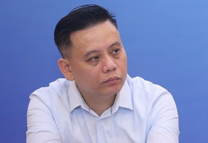 Ông Đỗ Hữu Tuấn trong một hội thảo ở Hà Nội, tháng 3/2025. Ảnh: VCCI