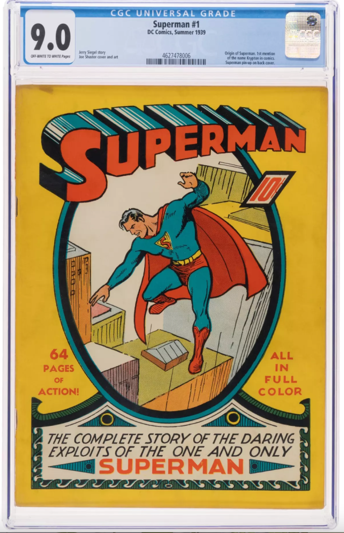 Bản sao Superman #1 được xuất bản năm 1939. Ảnh: Shutterstock