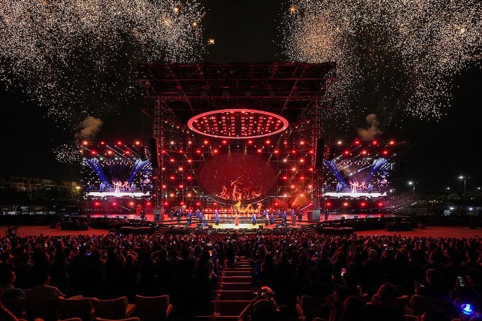 Toàn cảnh sân khấu live concert. Ảnh: Ban tổ chức cung cấp