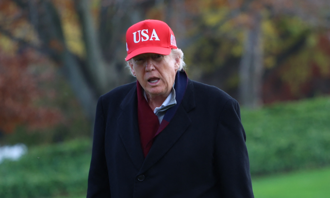 Tổng thống Mỹ Donald Trump tại Nhà Trắng hôm 22/11. Ảnh: AFP