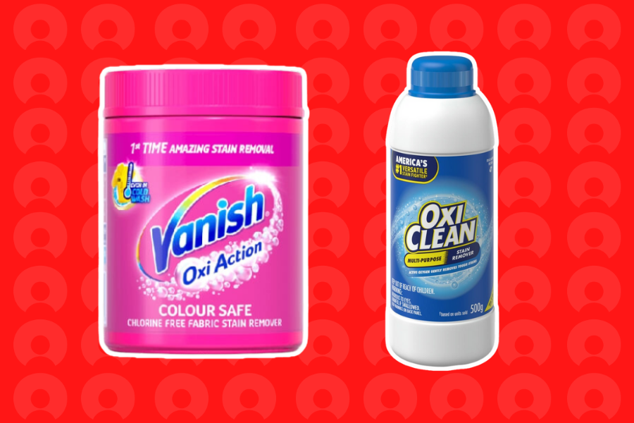 Sử dụng sản phẩm tẩy quần áo như Vanish hay Oxy Clean để giặt sạch quần áo sau mùa lũ