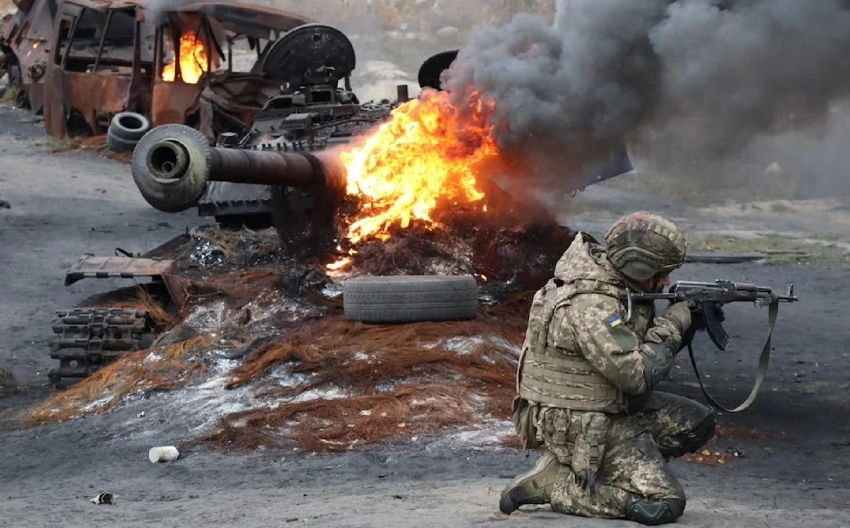 Tân binh Ukraine trên thao trường. (Ảnh: Global Images Ukraine)