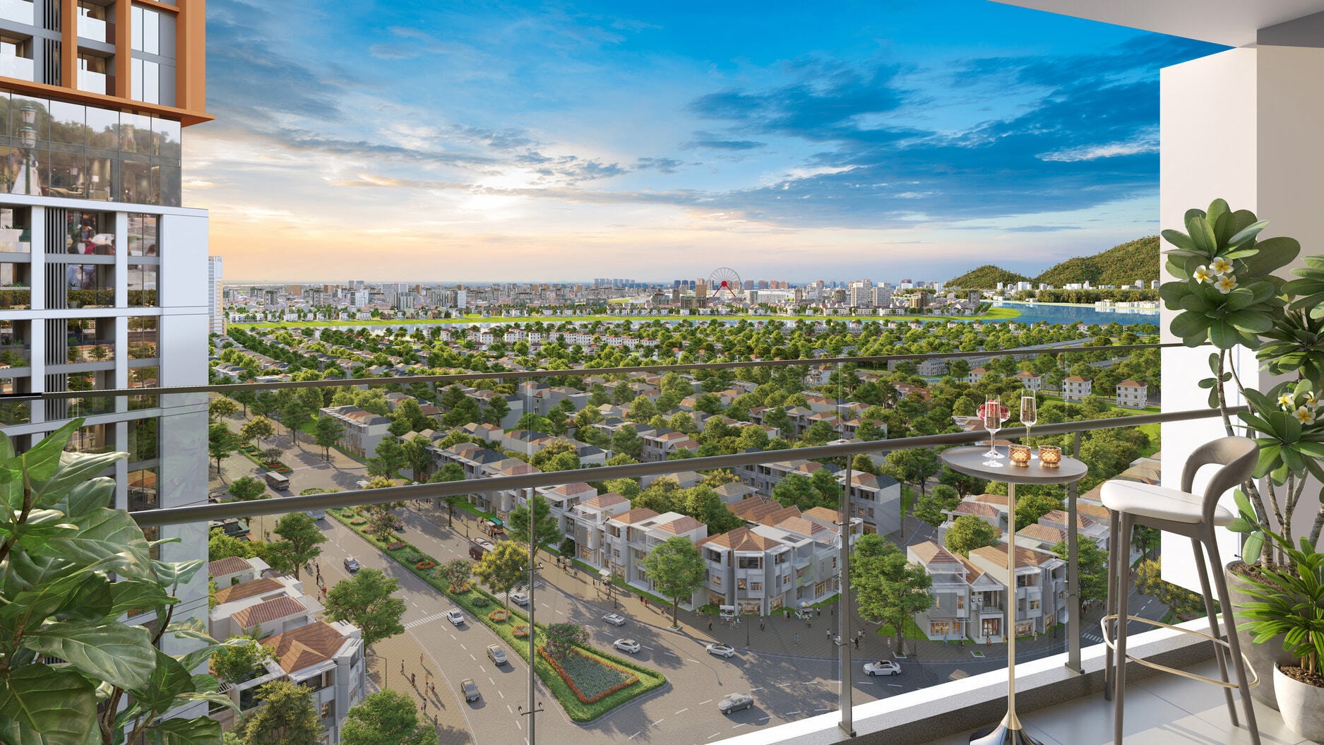 Các căn hộ sở hữu tầm nhìn khoáng đạt. (Ảnh phối cảnh: Sun Property)