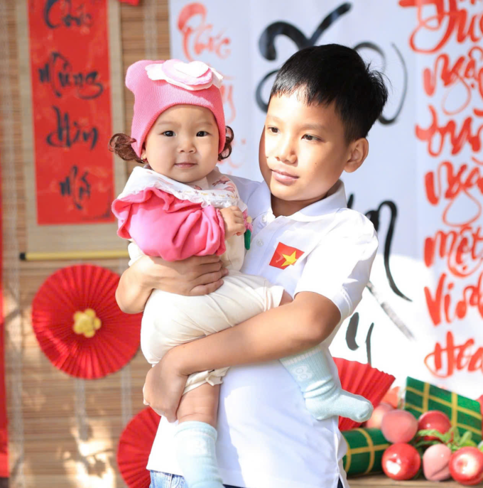 Bé Thiên Kim và anh trai Thiên Ân. Ảnh: Gia đình cung cấp