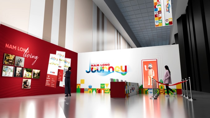 Phối cảnh toàn cảnh khu vực check-in tại sự kiện. Ảnh: Nam Long