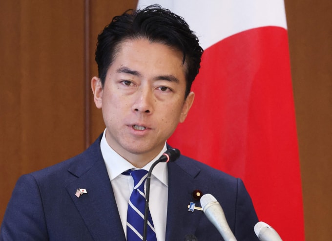 Bộ trưởng Quốc phòng Nhật Bản Shinjiro Koizumi tại Tokyo hôm 29/10. Ảnh: AFP