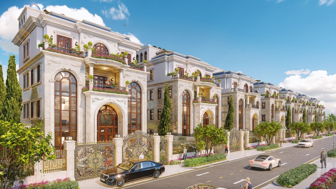 Biệt thự Jardin Villas nổi bật với kiến trúc Pháp. Ảnh: VPG