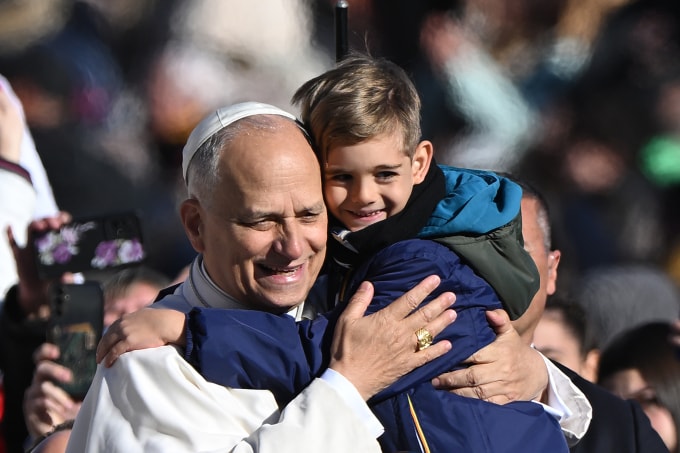 Giáo hoàng Leo XIV tại quảng trường St.Peter ngày 23/11. Ảnh: Reuters