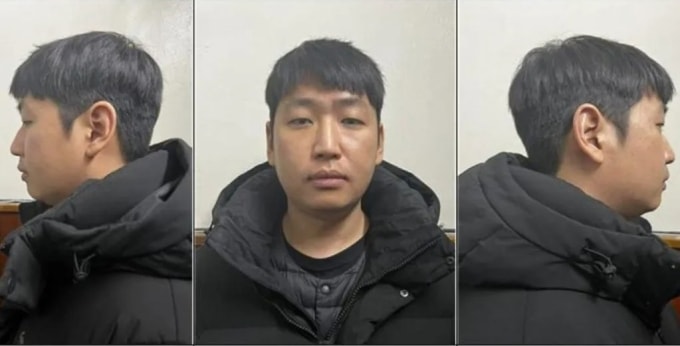 Cơ quan Cảnh sát Thủ đô Seoul công bố chân dung Kim Nok-wan vào 8/2. Ảnh: News1