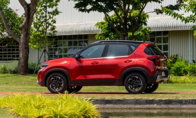 Mẫu Kia Sonet tại Đà Nẵng. Ảnh: Thaco