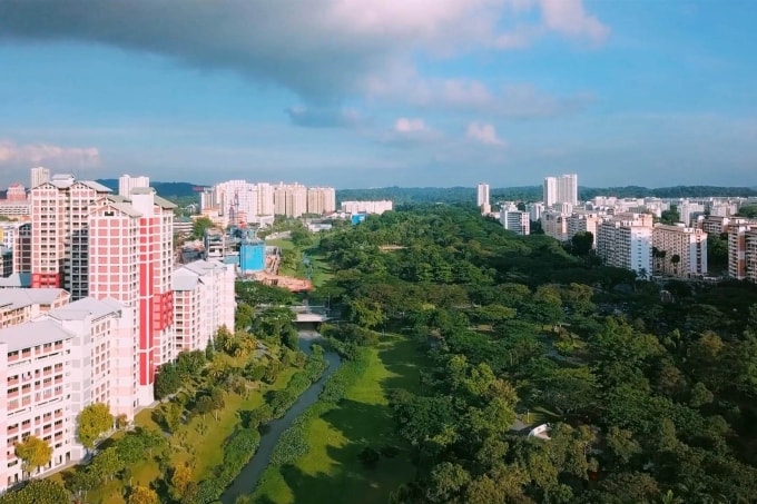 Một góc Singapore với mảng xanh thiên nhiên. Ảnh: Singapore Green Plan