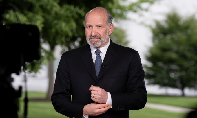 Bộ trưởng Thương mại Mỹ Howard Lutnick tại Nhà Trắng tháng 5/2025. Ảnh: Reuters