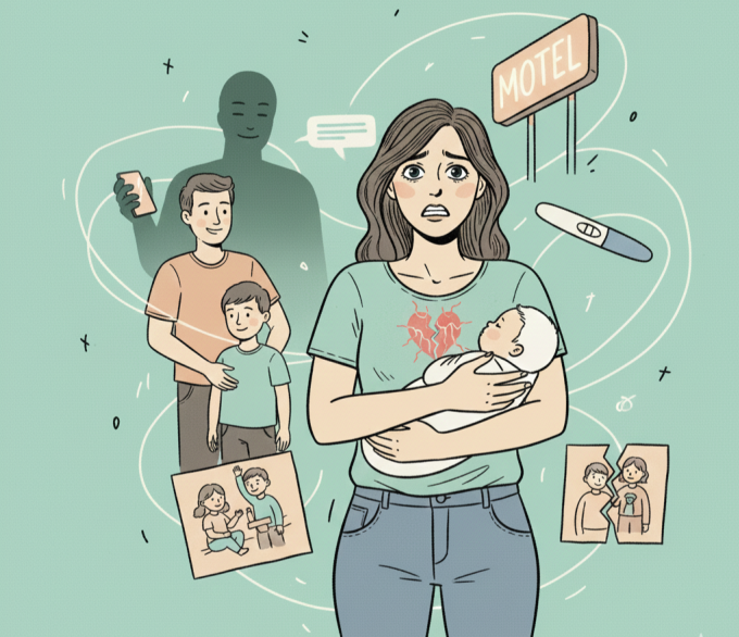 Không biết chồng hay người tình là bố đẻ của con tôi