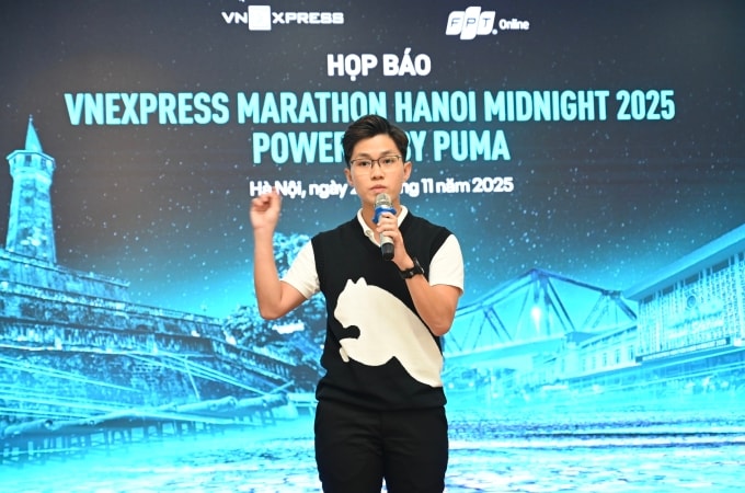 Lâm Túc Ngân chia sẻ về tinh thần Go Wild mà Puma theo đuổi. Ảnh: Giang Huy