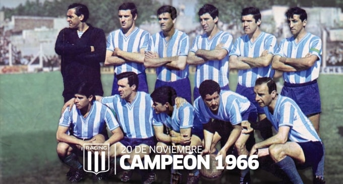 Racing Club vô địch Argentina năm 1966 trong mùa giải có 20 đội đá theo thể thức vòng tròn hai lượt đi - về. Ảnh: Racing Club