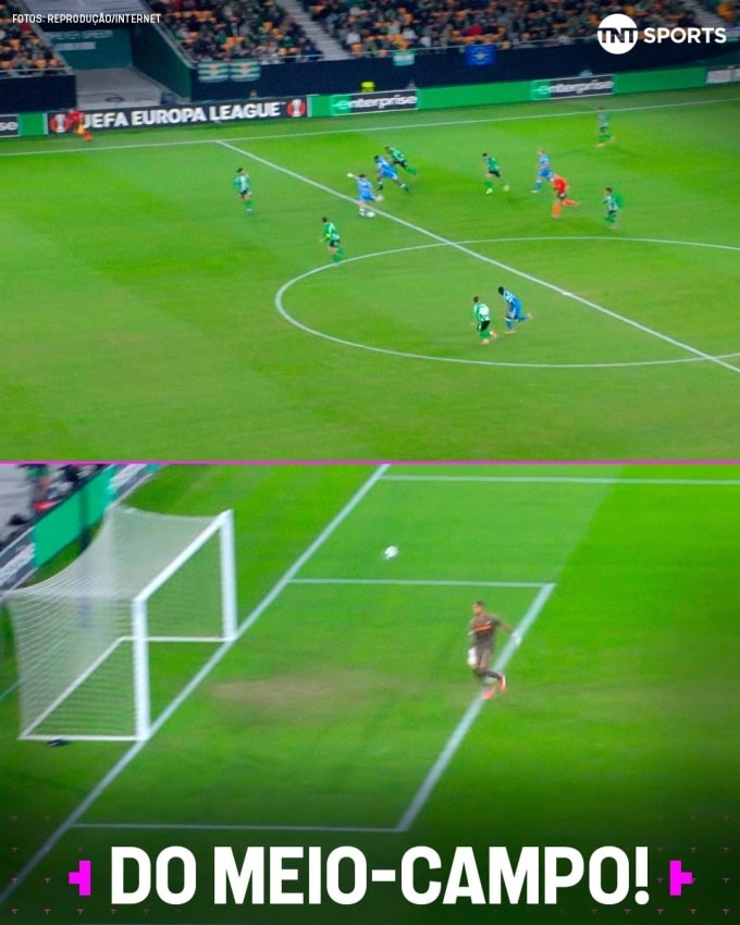 Tình huống Miguel Rodriguez lốp bóng rút ngắn tỷ số còn 1-2 cho Utrecht. Ảnh: TNT Sports